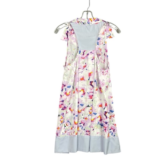 W118 by Walter Baker Pink and Purple Mini Dress Watercolor Floral Flowy NWT - Picture 9 of 9